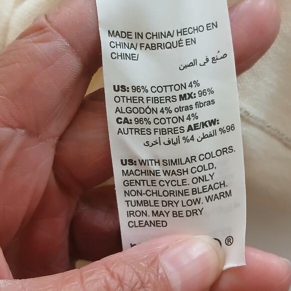 Chico’s Womens Size 2 Ivory Gold Metallic Shimmer Knit Pullover Sweater Top - Picture 8 of 12